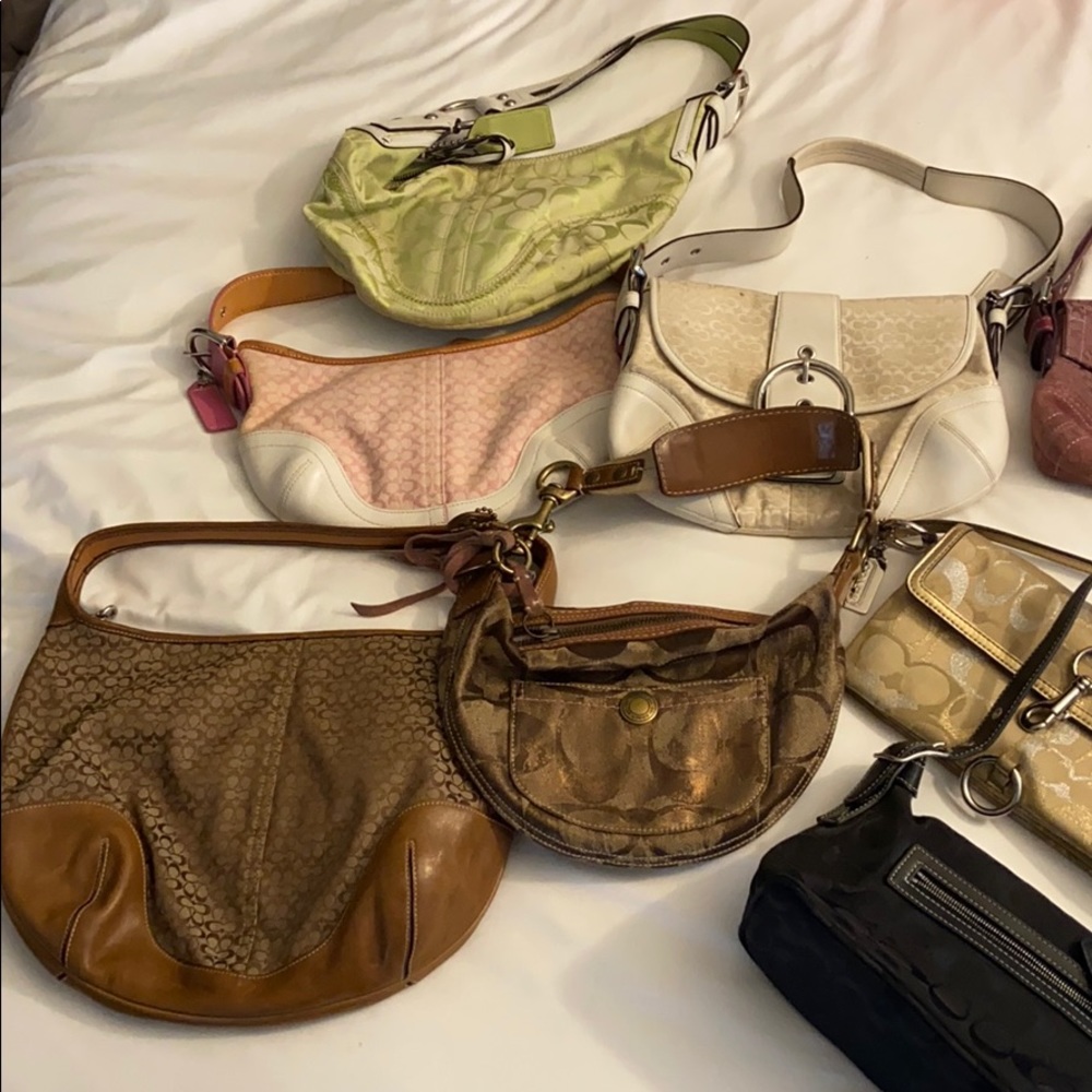 Coach bags in different styles and colors